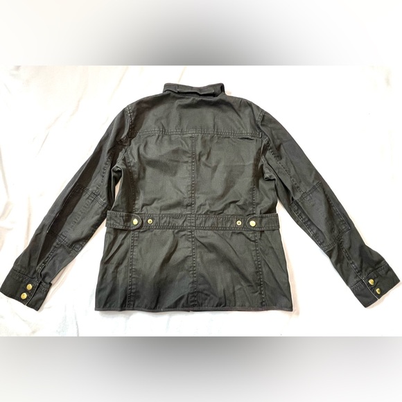 J. Crew Relaxed Boyfriend Field Utility Jacket Army Green Women’s Medium Petite - Picture 14 of 16